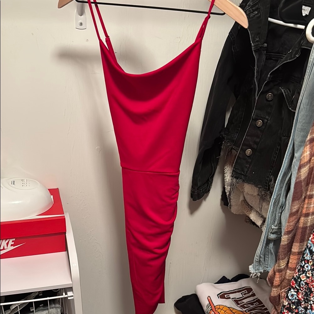 Elegant Red Women's Dress